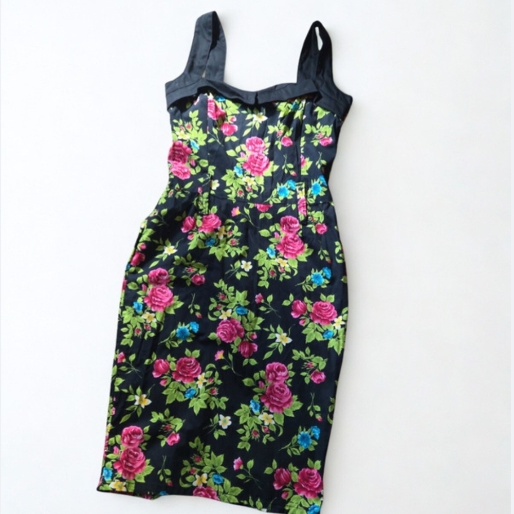 Vibrant Floral Midi Dress